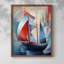 Série NAUTICAL CDI - reproduction encadrée de qualité supérieure - prête à être accrochée - aucun clou requis-108019883-108019884