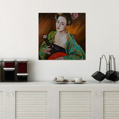 Contemporary Art Contemporary Portrait Wall Art - Wrapped Canvas Print