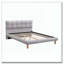Upholstered Platform Bed Frame With Cookie-Shaped Soft Headboard, Easy Assembly-1565486441