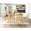 2 chaises d'appoint en bois avec finition chic en chêne naturel incurvé et incontournables pour la salle à manger de style classique