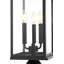 Lampadaire d'extérieur noir 8 x 23,5 pouces Hanover