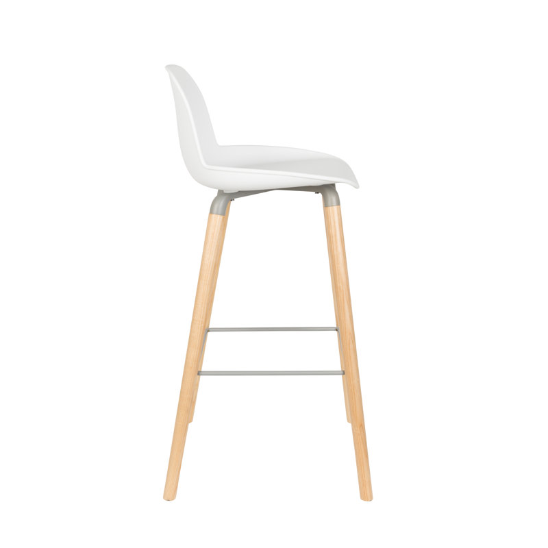 Albert Kuip Counter & Bar Stool, White, Bar Stool (30" Seat Height)
