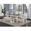 Banc de salle à manger de style campagnard moderne avec coussin rembourré gris et lignes épurées, parfait pour une assise confortable