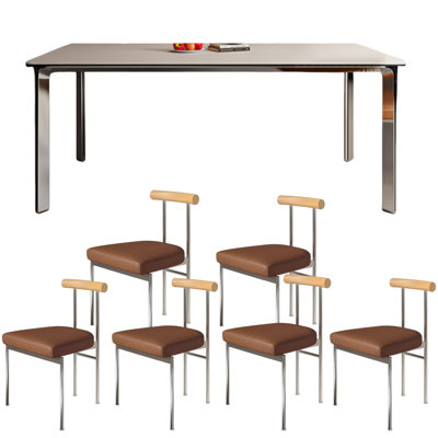 Modern Italian-style Dining Table For The Home Rectangular 62.99