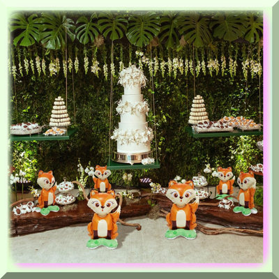 12-Pack Rose Gold Glitter Number Centerpiece Sticks