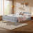 Pine Shaker Bed Full Grey