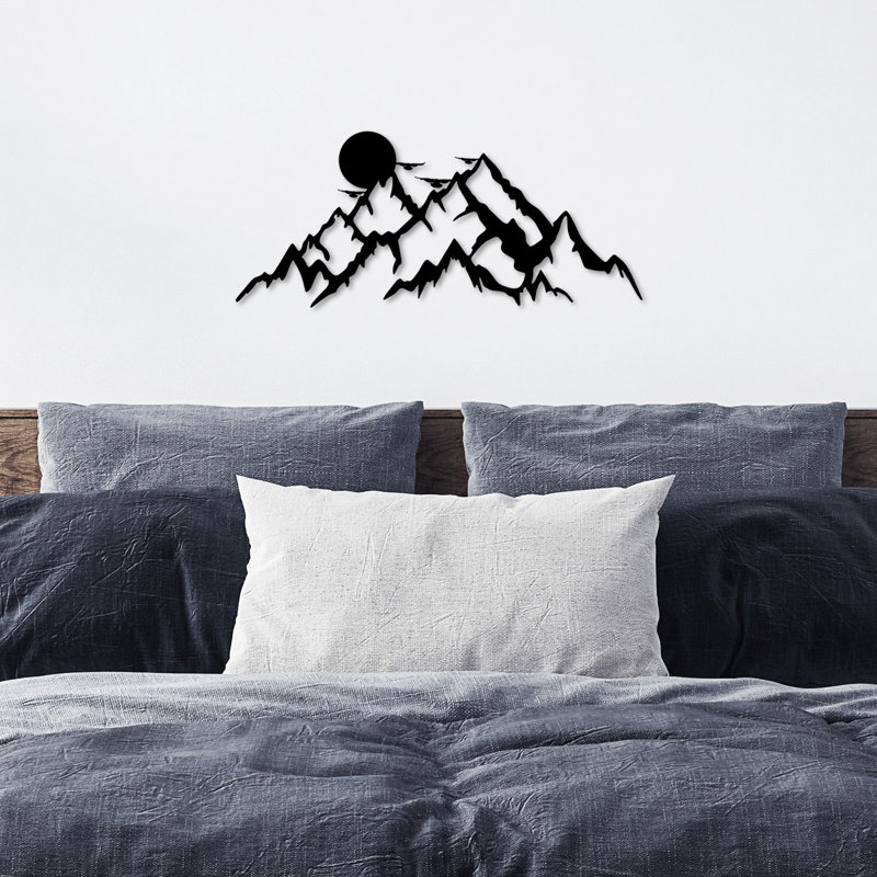 Decorative Metal Wall Accessory, Noir, noir, noir, noir