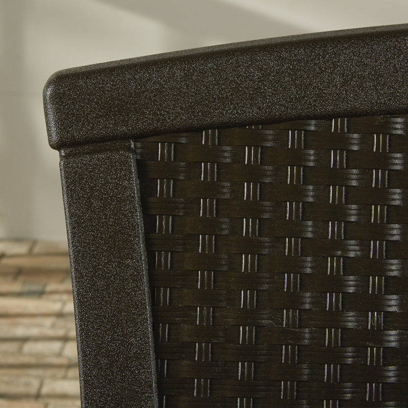 Elements 47'' Resin Outdoor Loveseat, Java