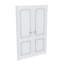 Porte intérieure en panneau de fibres à densité moyenne de qualité supérieure 48 x 96 po Fixturedisplays® 22207-D1-120937813-120937811-120937821