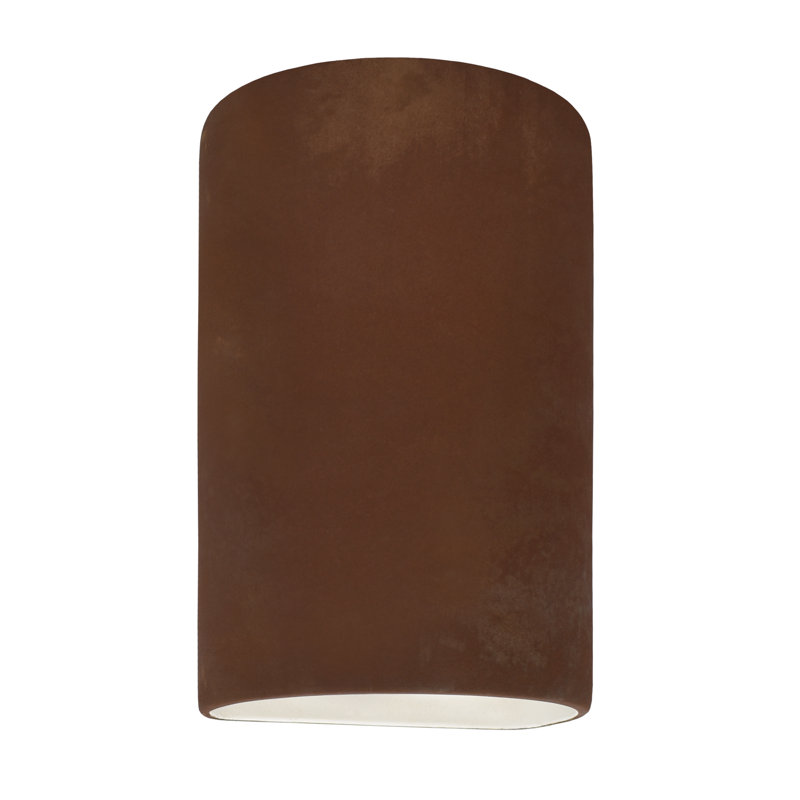 Applique murale 1 lumière Pacursa, H 12,5 po x l 7,75 po x P 6,25 po, Vraie rouille, Incandescente (non incluse)