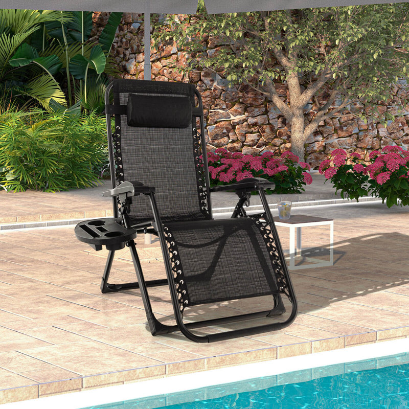 Samon Folding Zero Gravity Chair, Beige