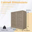 Armoire de rangement extérieure l 3 pi x P 1 pi