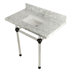 Carrara Marble/Oil Rubbed Bronze