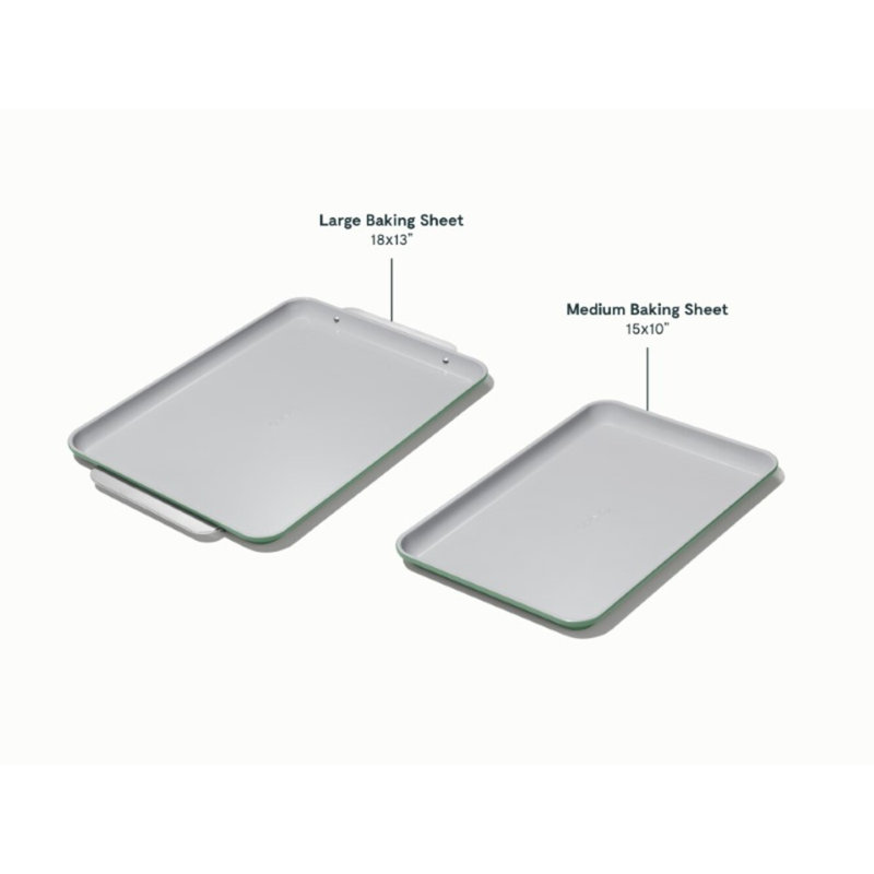 Caraway Nonstick Ceramic Baking Sheet Duo, Sage