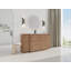 Meuble-lavabo autoportant 64 po avec lavabo en céramique blanche 64 po-220222785