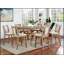 Chaises à hauteur de comptoir avec siège rembourré en similicuir beige et ton naturel, structure en bois massif pour plus de confort et de durabilité
