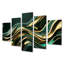 Cayson - Ensemble de décorations murales vagues 5 pièces-106425313