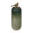 Decorative Glass Bottle Vases with Metal Bird Lids for Home Table Decor - Tall Flower Vases for Living Room Display - Set of 2, 22",18", Green & Gold