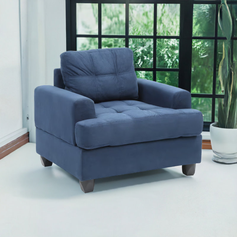 Chaise bleu marine Dijon, Tissu bleu marine