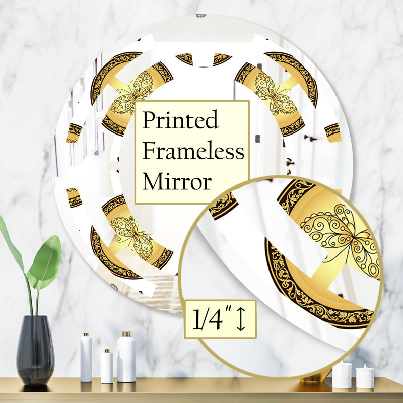 Miroir mural sans cadre Space and Browne, 31,5 po x 31,5 po