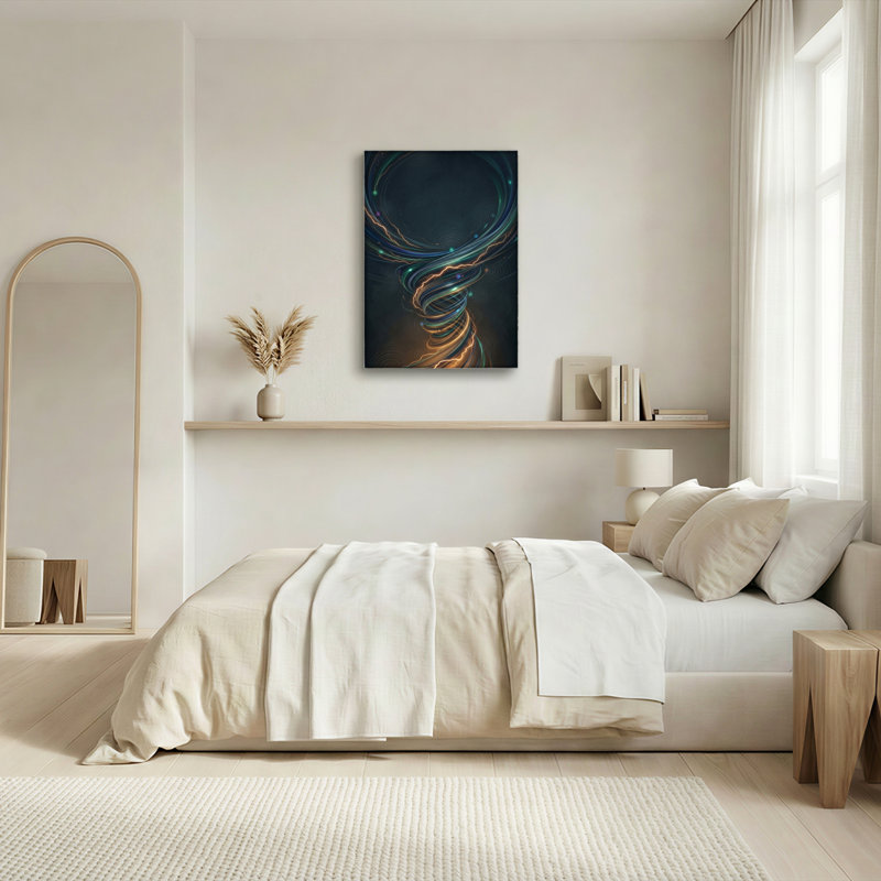 Ensemble de 1 tableau sur toile « Lumières tourbillonnantes », 36"H x 24"W, Wrapped Canvas