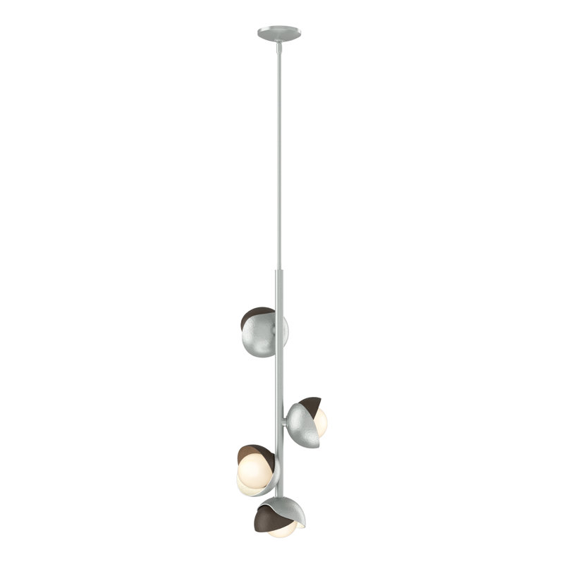 Brooklyn 4 - Light Cluster Linear Pendant, Bronze, Vintage Platinum