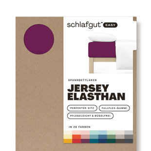 Jersey Elastane Fitted Sheet EASY, 100% Cotton