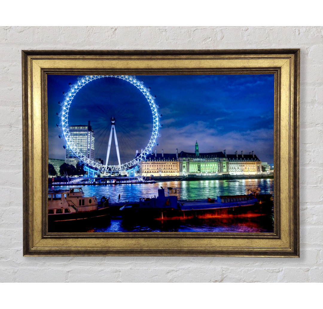 London-Eye Dusk - Druck