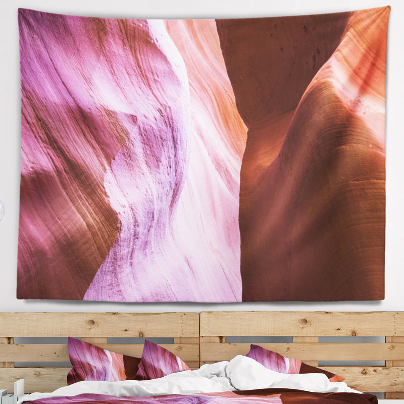 Tapisserie «Schafer Landscape Mauve in Antelope Canyon», H 78 po x l 92 po