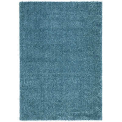 Jiang Shag Turquoise Area Rug