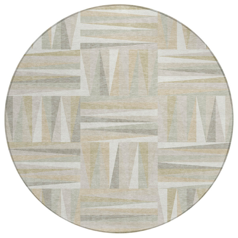 Tapis rond lavable 8 po