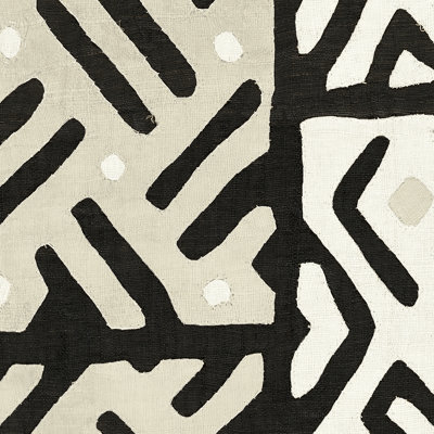 Kuba Cloth I Sq II Neutral by Wild Apple Portfolio - Wrapped Canvas Print