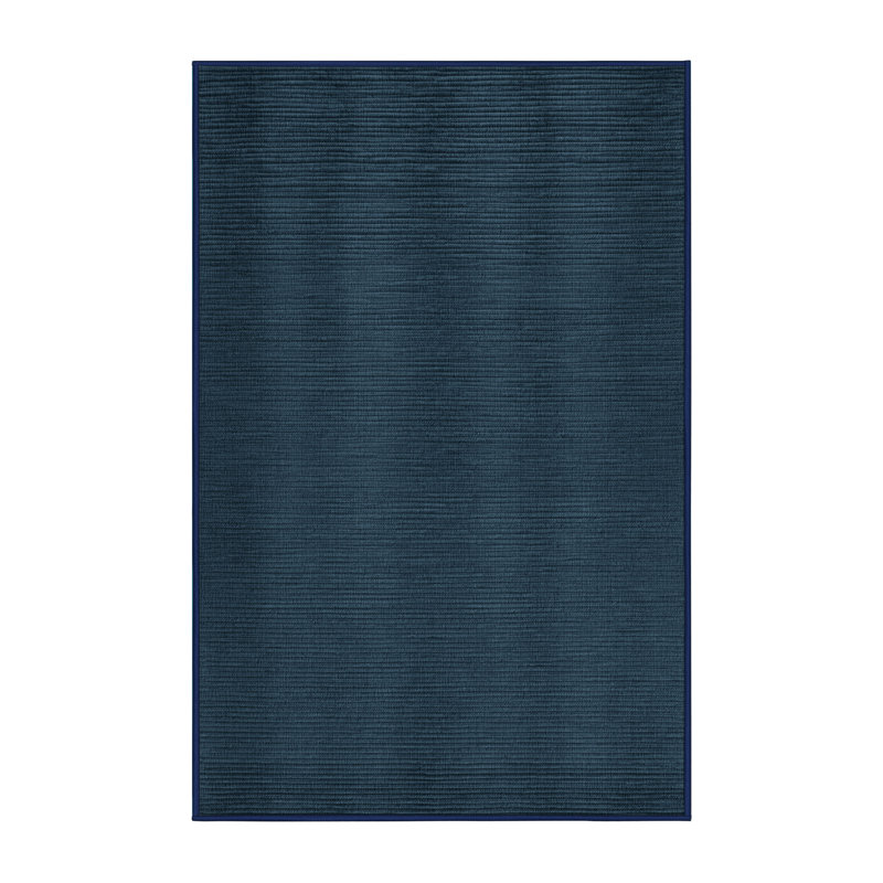 Machine Washable Solid Gray Area Rug, Rectangle 2' x 3'