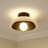 Duley Glass Metal Flush Mount-87614682