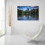 «Lagoon In Boston Public Garden» par Rick Berk, art mural en verre acrylique-61977720