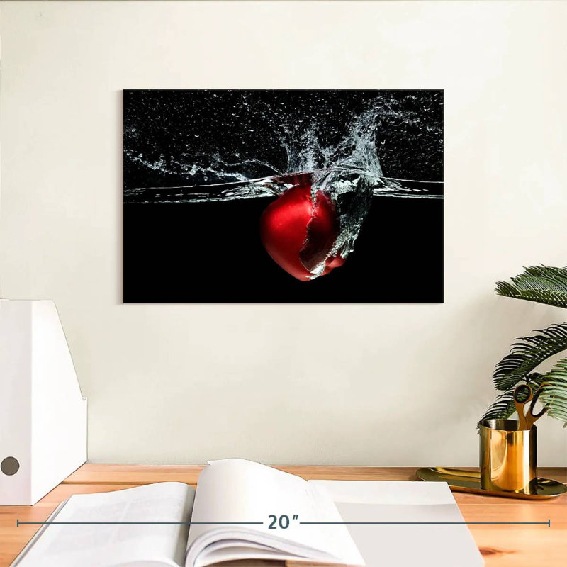 Yarlin Apple Water Splash, 8" H x 12" W