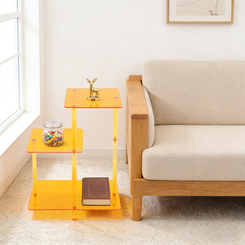 3 Tiers End Table Small Bedside Table