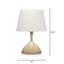 Lampe de table en céramique Trompette, beige