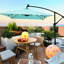 Parasol d'extérieur rectangulaire 2X3m avec protection solaire, pour terrasse de jardin, cour arrière, 26 lumières DEL alimentées, auvent 180G, évent, piscine-129907908