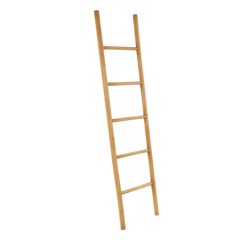 Cole And Grey Wood Handmade 5 Rack Partition Ladder