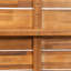 Table de salle à manger d'extérieur en bois d'acacia, finition teck + osier brun