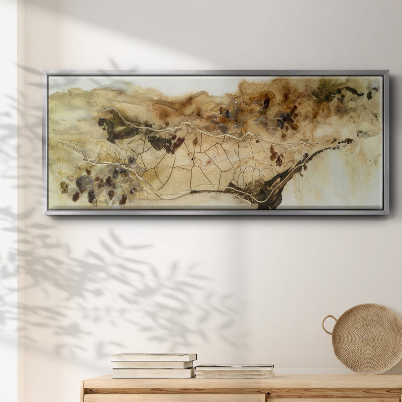 Hidden Gold I - Framed Canvas, 20" H x 50" W
