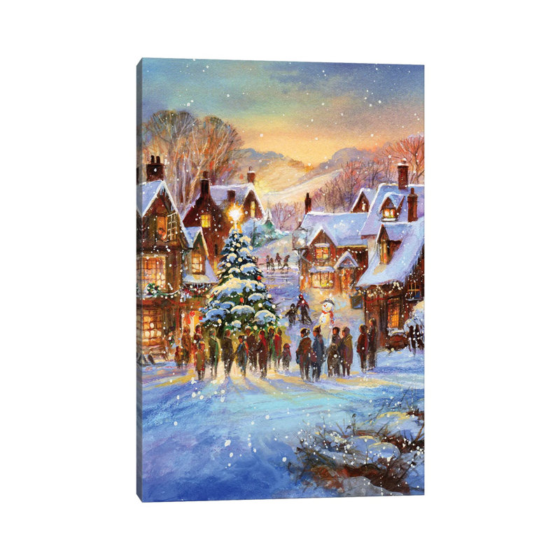 Snow Village by Jim Mitchell - Wrapped Canvas Gallery-Wrapped Canvas Giclée, 45.72cm H x 30.48cm W