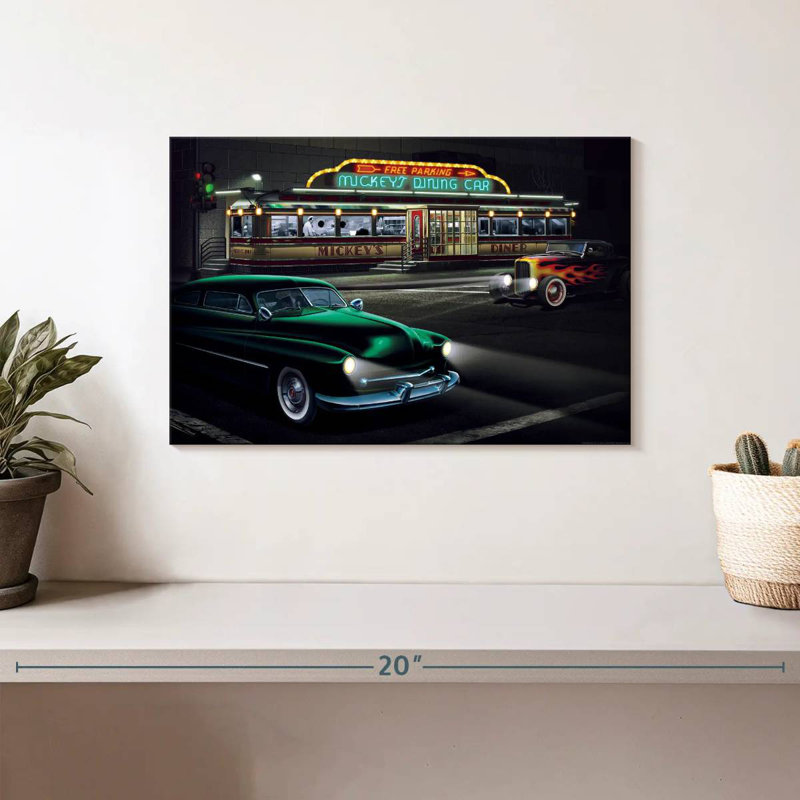 Mickey's Diner I, 8" H x 12" W