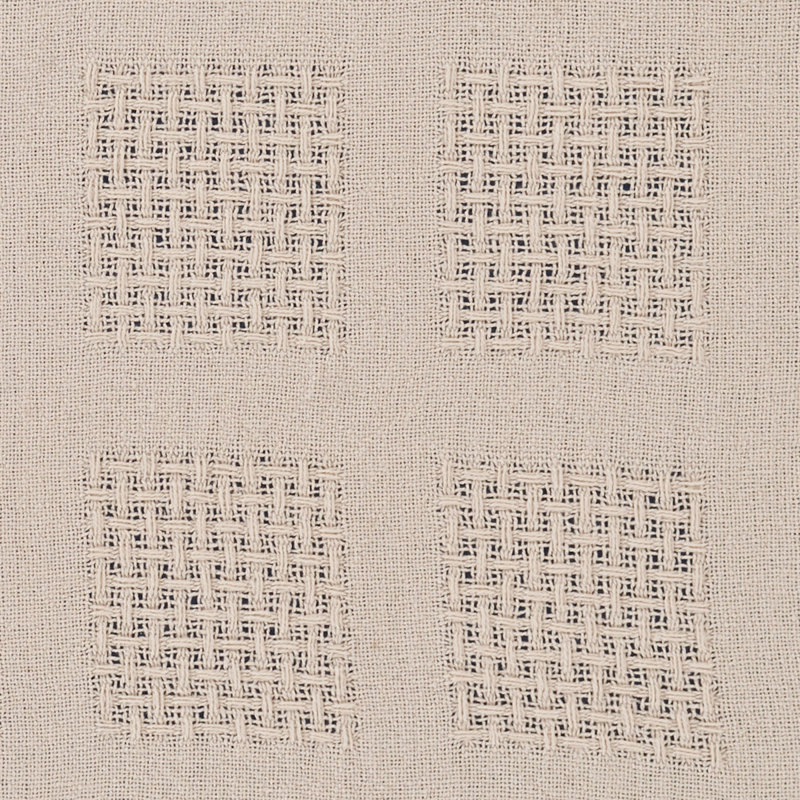  Jeté en coton Waffle Weave, Crème, crème