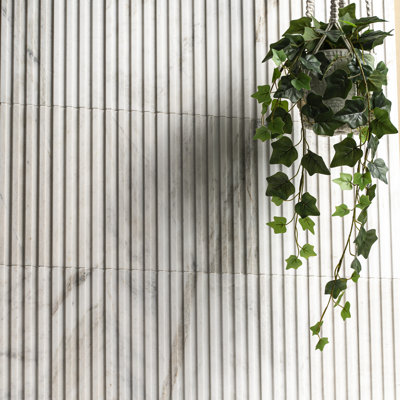 Castella de Blanc 4 in. x 12 in. Honed Marble Wall Tile