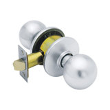 Schlage Orbit Satin Chrome Steel Passage Lockset ANSI Grade 2 1-3/4 in.