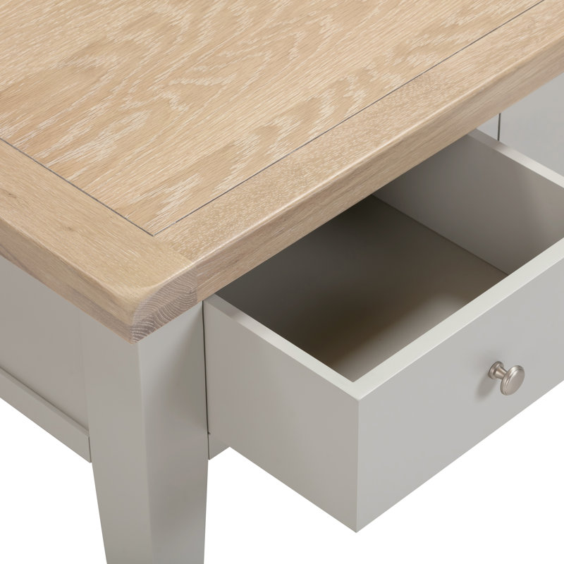 Windsor 2 Drawer Coffee Table, Grey