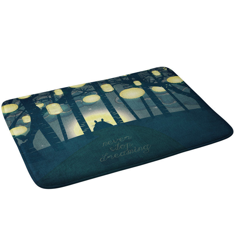 Tapis pour salle de bain totoros rêve forest