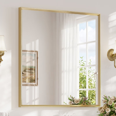 Bathroom Vanity Mirror with Tempered Glass and Aluminum Frame